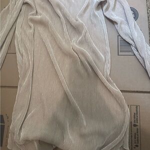 Off the shoulder gold party shirt